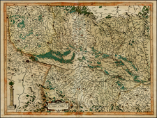 Switzerland, France and Germany Map By  Gerard Mercator