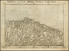 Italy Map By Girolamo Ruscelli