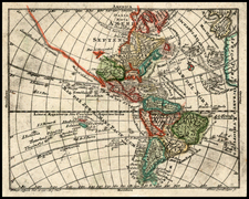 South America and America Map By Tobias Conrad Lotter