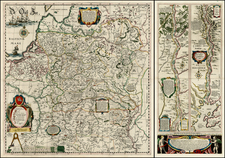 Poland, Russia, Ukraine and Baltic Countries Map By Willem Janszoon Blaeu / Hessel Gerritsz