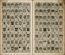 British Isles, Title Pages and Curiosities Map By John Senex