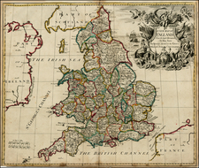 British Isles Map By John Senex