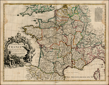 France Map By John Senex