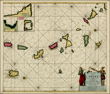 Caribbean Map By Johannes Van Keulen