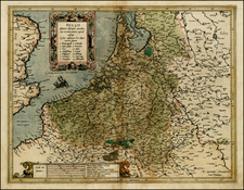 Netherlands and Luxembourg Map By  Gerard Mercator