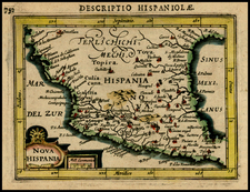 Mexico Map By Petrus Bertius