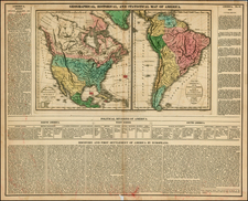 North America and South America Map By C.V. Lavoisne