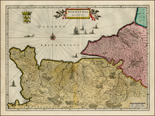 France Map By Willem Janszoon Blaeu