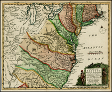 United States, Mid-Atlantic, Southeast and Midwest Map By Gentleman's Magazine
