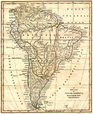 South America Map By John Cary