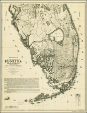 Florida Map By United States War Dept.