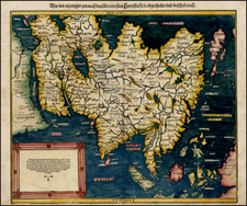 Indian Ocean, Asia, Asia, Japan and Southeast Asia Map By Sebastian Munster