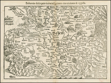 Czech Republic & Slovakia Map By Sebastian Munster