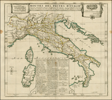 Italy and Balearic Islands Map By Nicolas de Fer