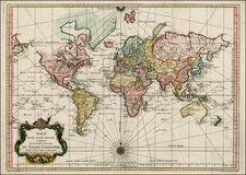 World, World, Australia & Oceania, Australia, Oceania and New Zealand Map By Jacques Nicolas Bellin