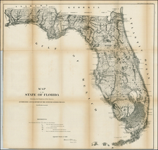 Florida Map By U.S. General Land Office
