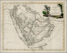 Middle East Map By Antonio Zatta