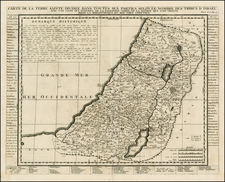 Holy Land Map By Henri Chatelain