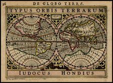 World Map By Petrus Bertius