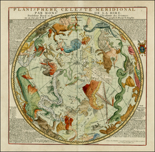 Celestial Maps Map By Nicolas de Fer