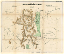 Southwest and Rocky Mountains Map By General Land Office