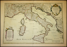 Italy Map By Alexis-Hubert Jaillot