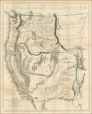 Southwest, Rocky Mountains and California Map By John Charles Fremont / Charles Preuss