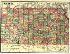 Plains Map By George F. Cram