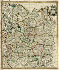 Russia and Ukraine Map By John Senex