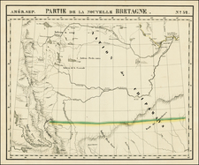 Midwest and Canada Map By Philippe Marie Vandermaelen