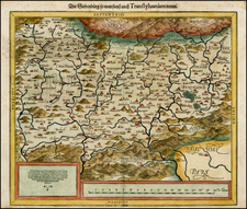 Romania and Balkans Map By Sebastian Munster