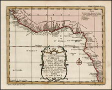 West Africa Map By Jacques Nicolas Bellin