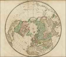 Northern Hemisphere and Polar Maps Map By William Faden