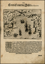 Brazil Map By Theodor De Bry