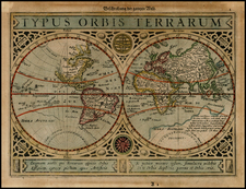 World and World Map By Henricus Hondius / Jan Jansson