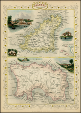 British Isles Map By John Tallis