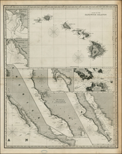 Hawaii, Baja California, Hawaii and California Map By Charles Wilson / John William Norie