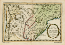 Brazil Map By Jacques Nicolas Bellin