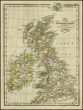 British Isles Map By Hilliard Gray & Co.