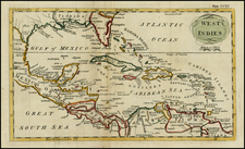 Florida, South, Southeast, Mexico and Caribbean Map By Andrew Bell