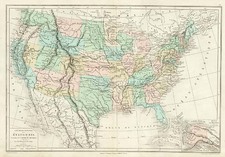 United States Map By Drioux et Leroy