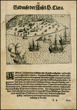 Brazil Map By Theodor De Bry - Olivier Van Noort