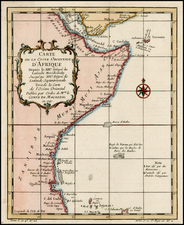 East Africa Map By Jacques Nicolas Bellin