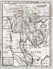 Asia, China, India and Southeast Asia Map By Herman Moll