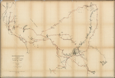 Texas Map By U.S. Army Corps of Topographical Engineer