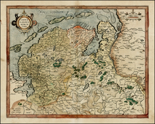 Germany Map By  Gerard Mercator