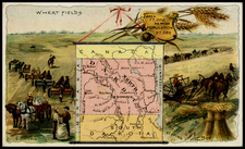 Plains Map By Arbuckle Brothers Coffee Co.