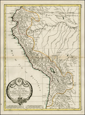 South America Map By Rigobert Bonne / Jean Lattré