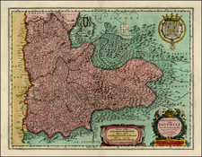 France Map By Willem Janszoon Blaeu