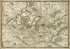 France Map By Nicolas de Fer / Louis Charles Desnos